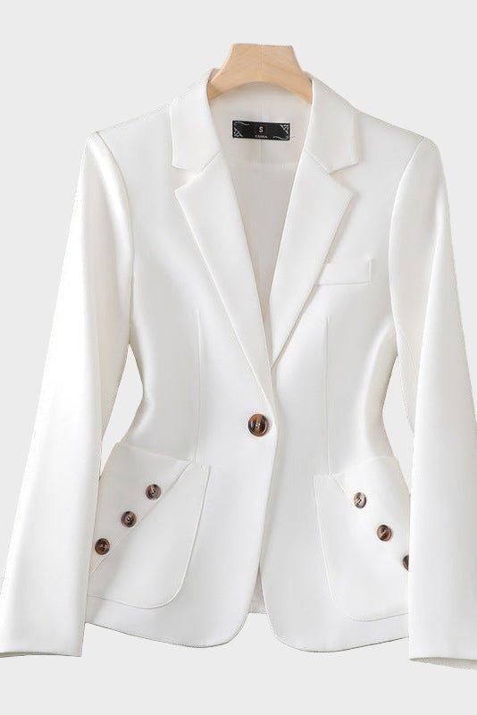 Josefine – Classic blazer – White / S