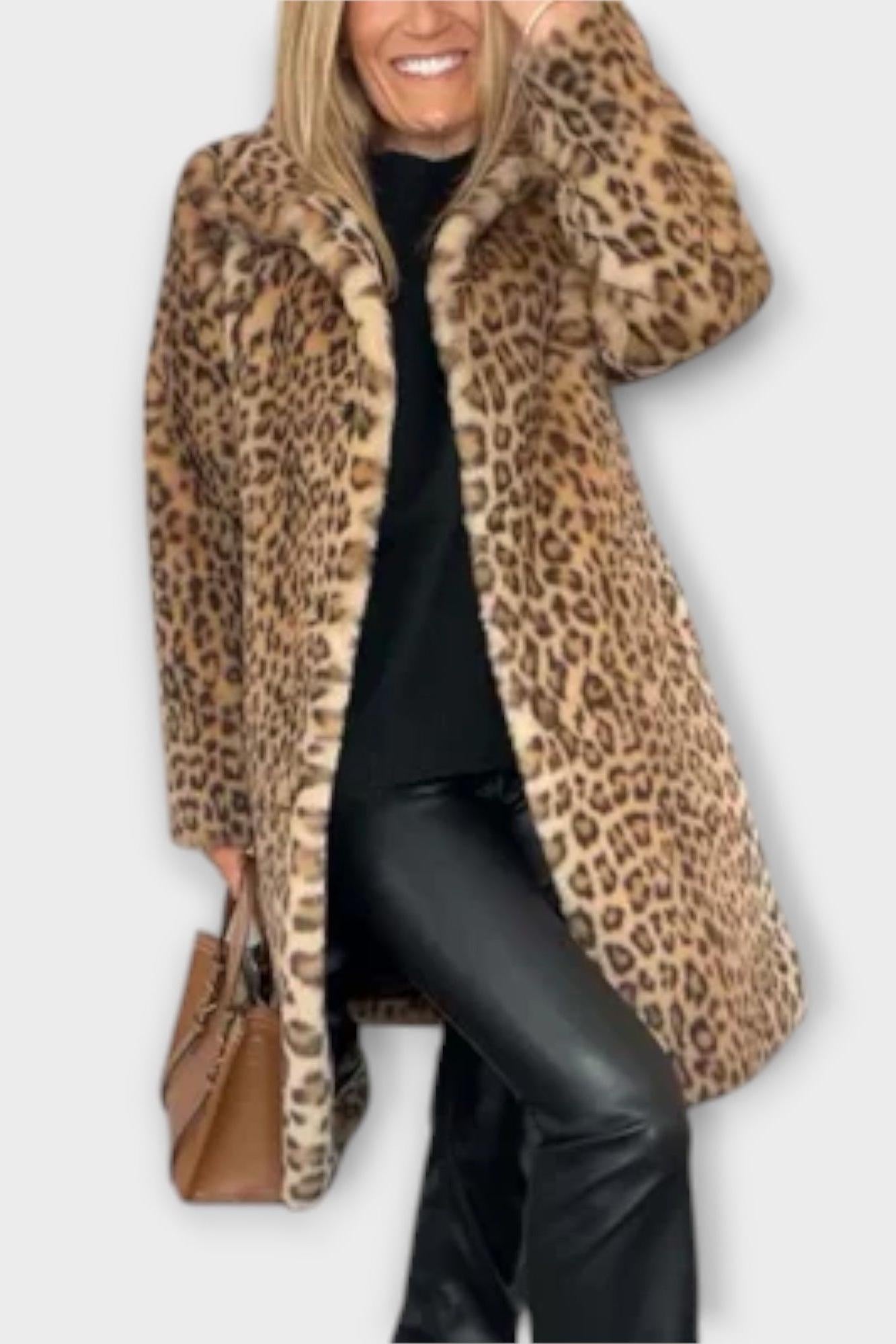 Josefine – Leopard Jacket – Beige / S