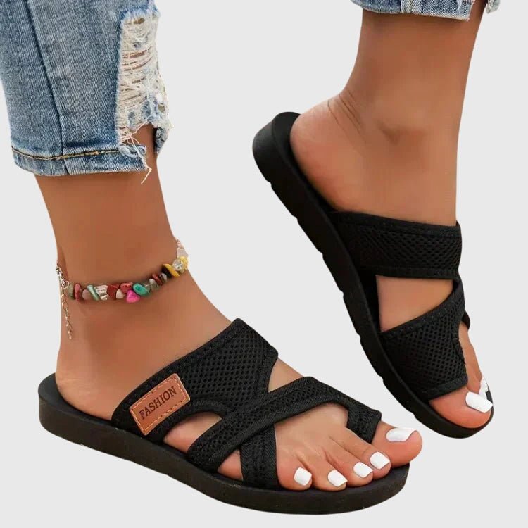 Julie – Supportive Sandals – Black / 35