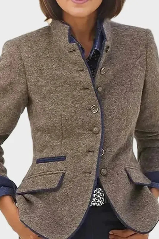 Julie – Stylish blazer – Brown / S