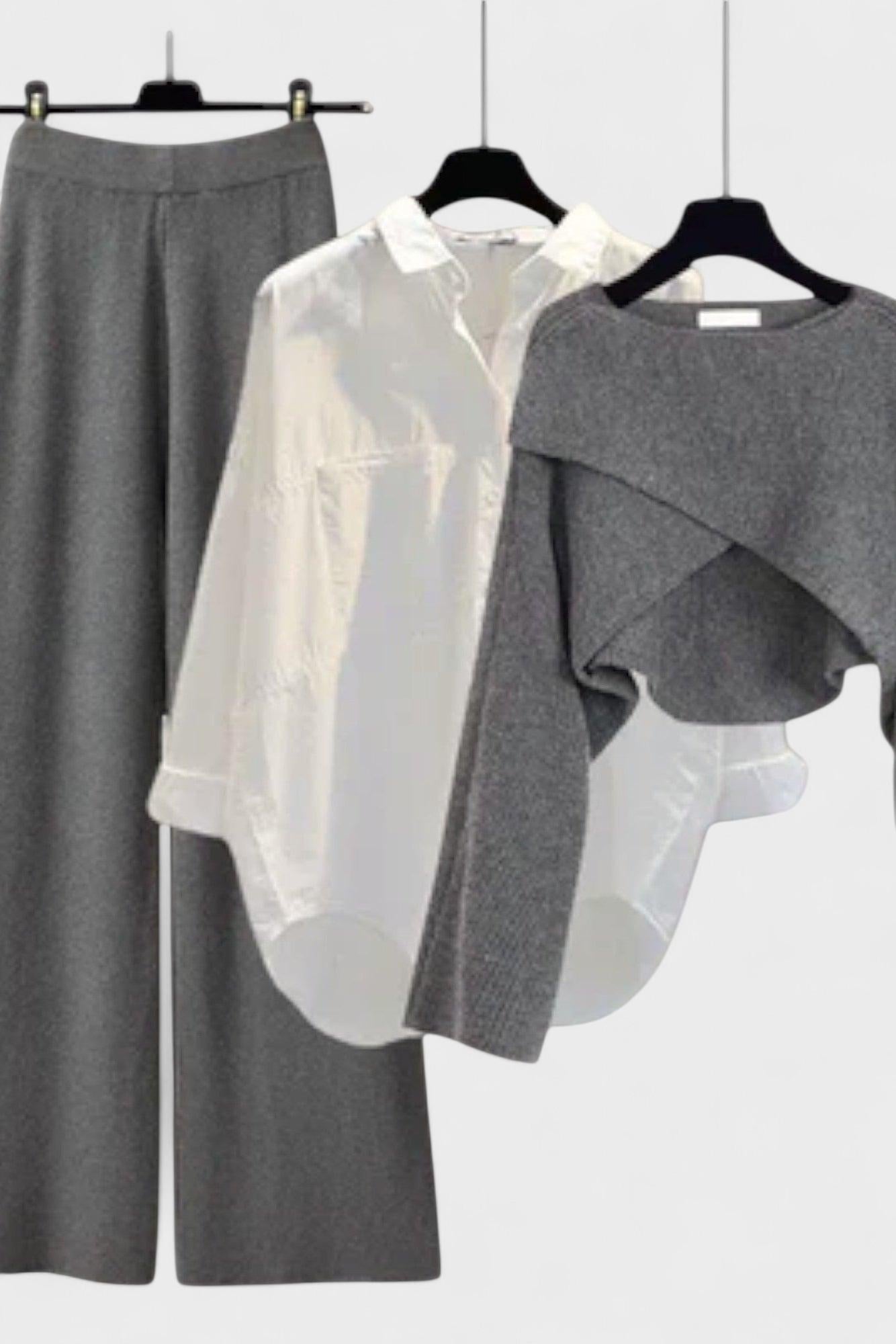 Karla – 3-piece set – Grey / S