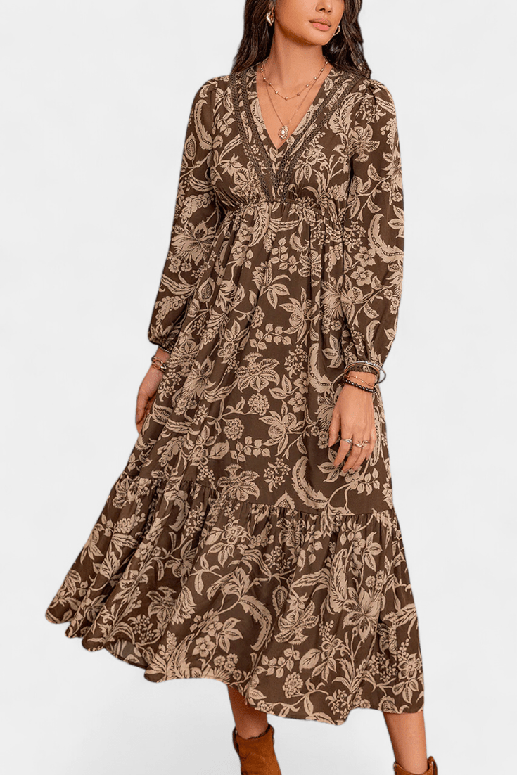 Karla – Boho dress – Brown / S