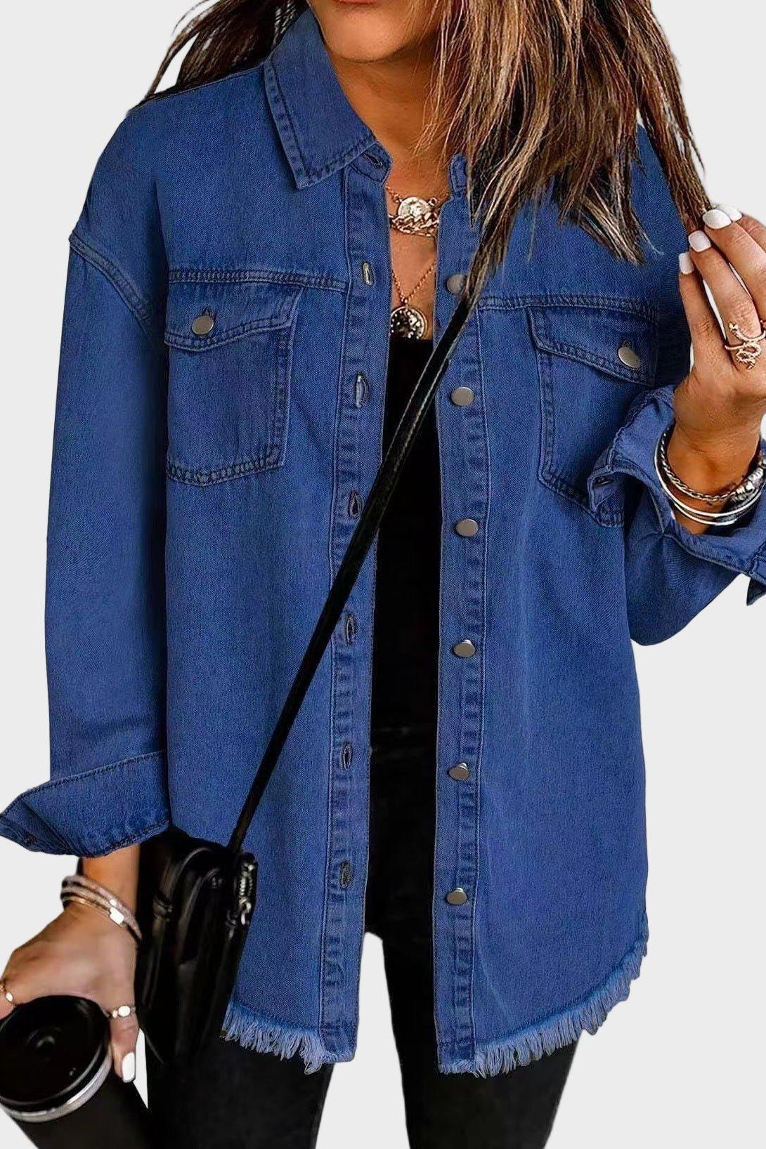 Karla – Dark blue denim jacket – S