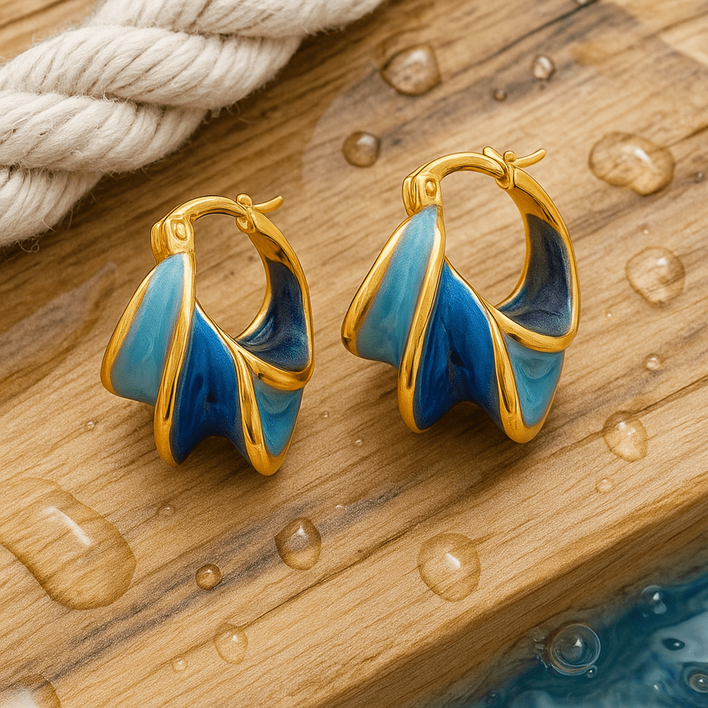 Kirstine – Enamel earrings