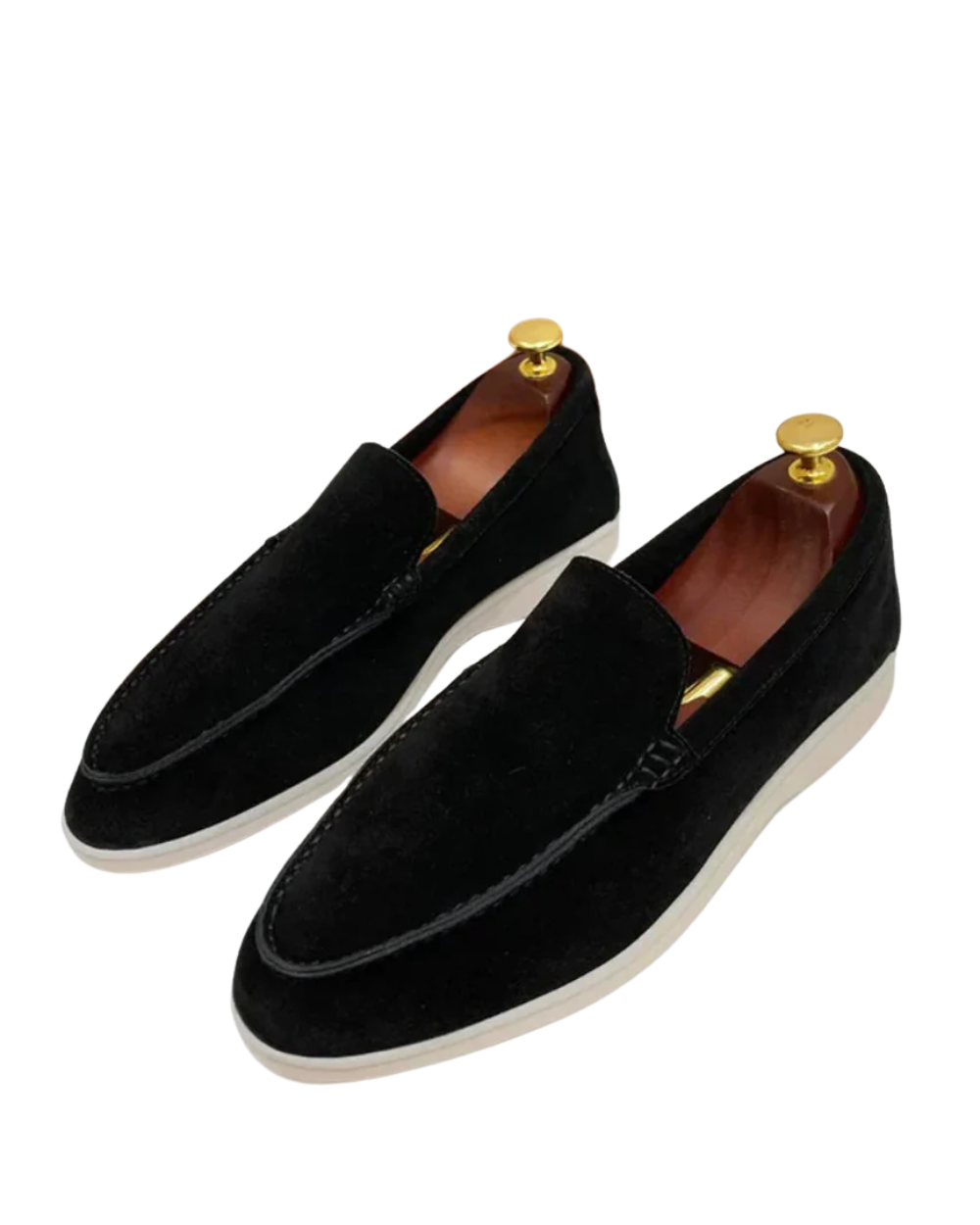 Classic Suede Loafers – Black / 39