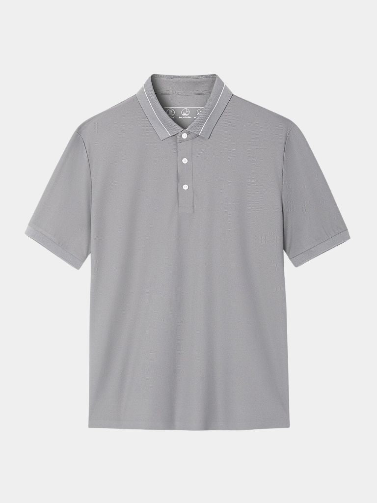 Klaus – Gray Steel Polo – Light Grey / S