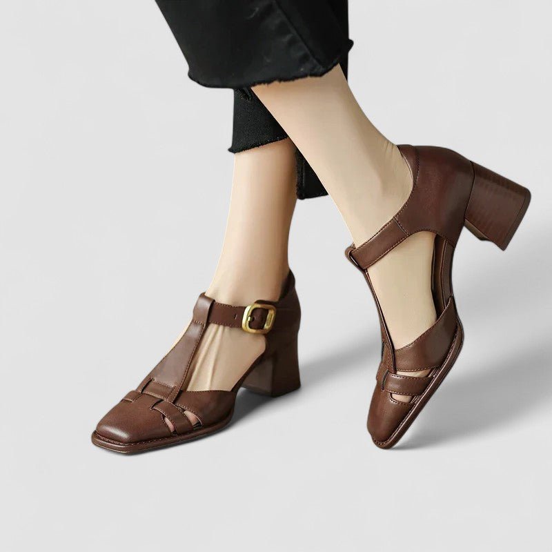 Laura – Supportive Mary Jane Shoes – Brown / 37