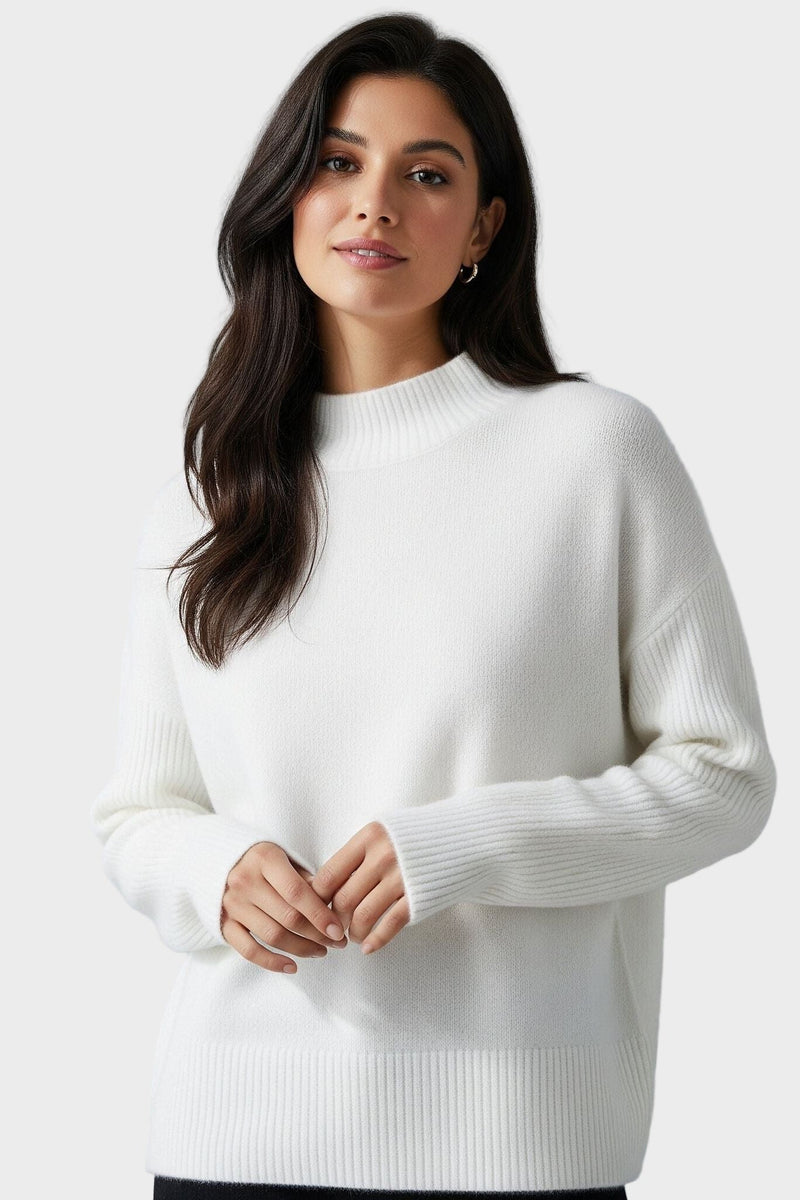 Lene – Cashmere Jumper – Khaki / One Size