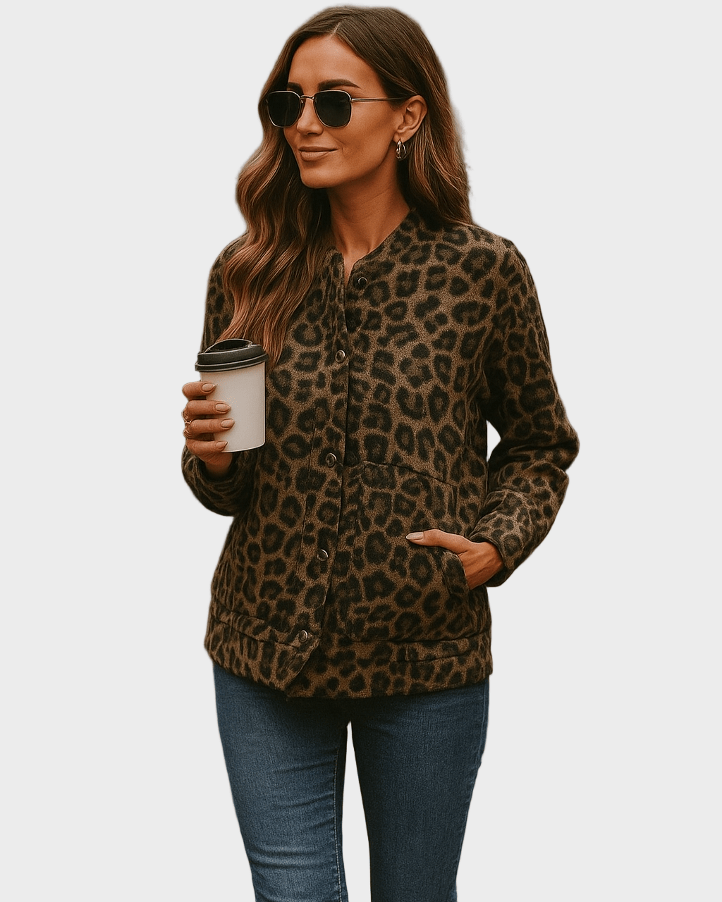 Leona – Leopard Bomber Jacket – S