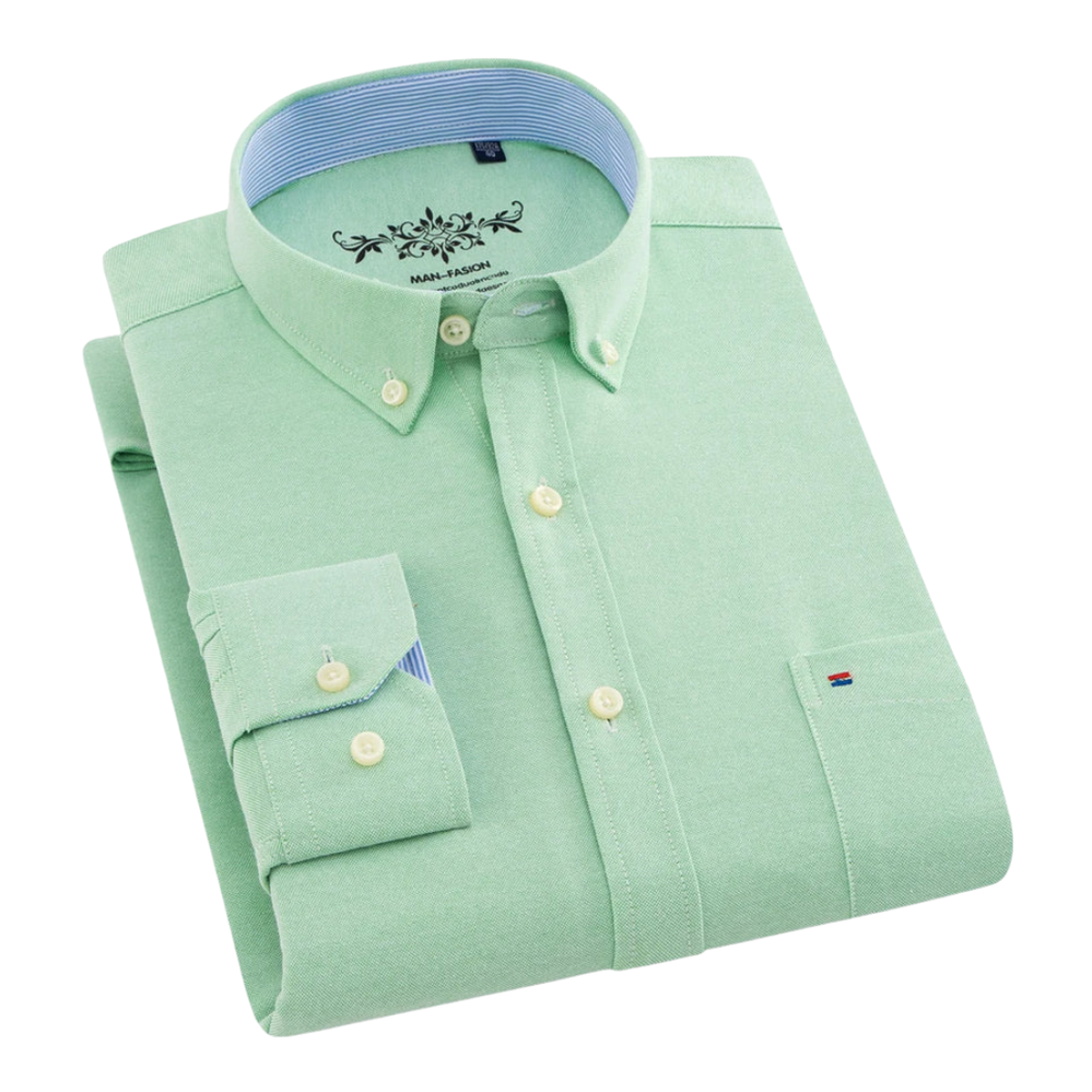 Liam – Elegant cotton shirt – Pink / S
