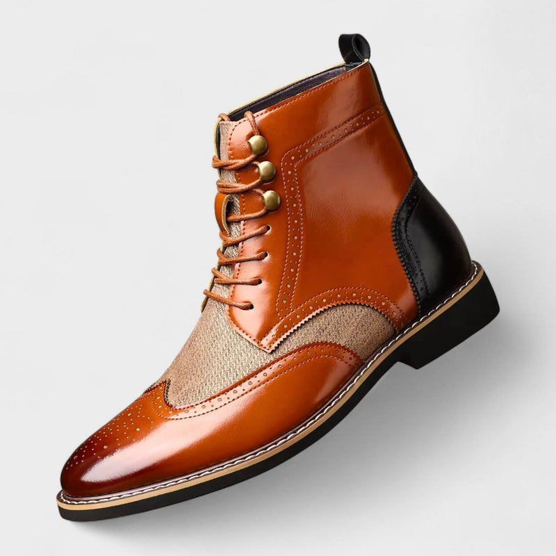 Lindberg – Brogue Boot – Cognac / 39