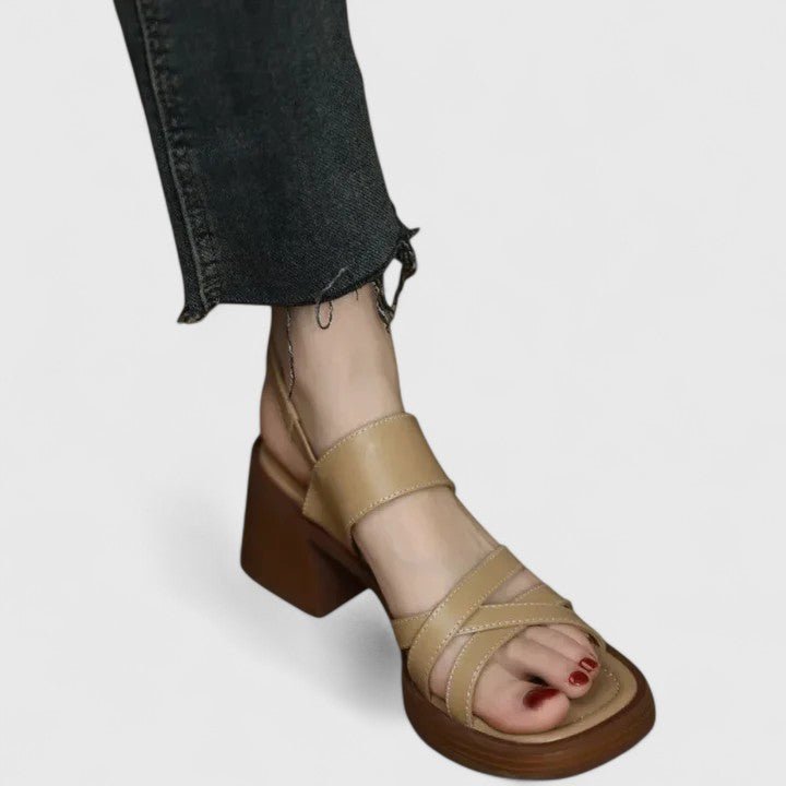 Liv – Elegant Sandals – Apricot / 36