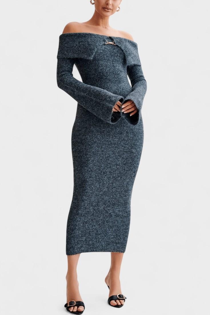 Louise – Maxi Dress – Grey / S