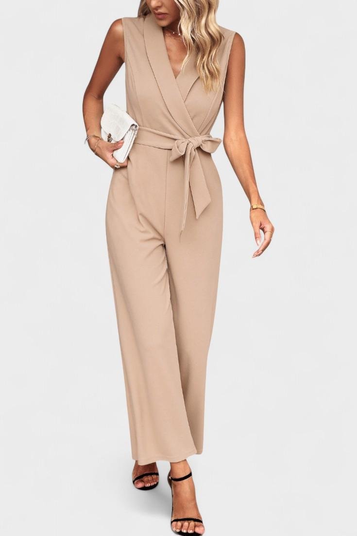 Luciana – Jumpsuit – Beige / S