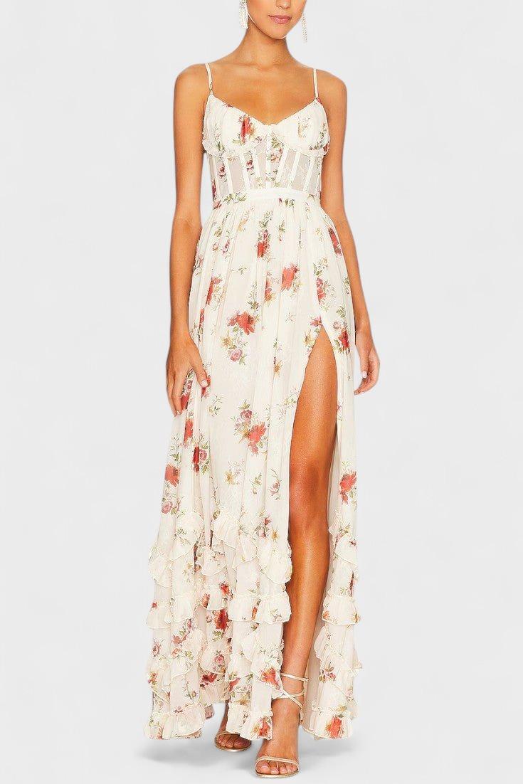 Luna – Maxi dress – White / S