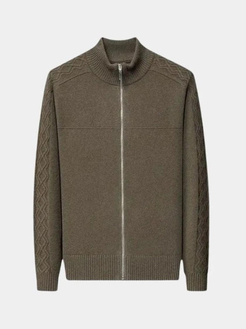 Magnus – Zip-Neck Cashmere Jumper – Black / S
