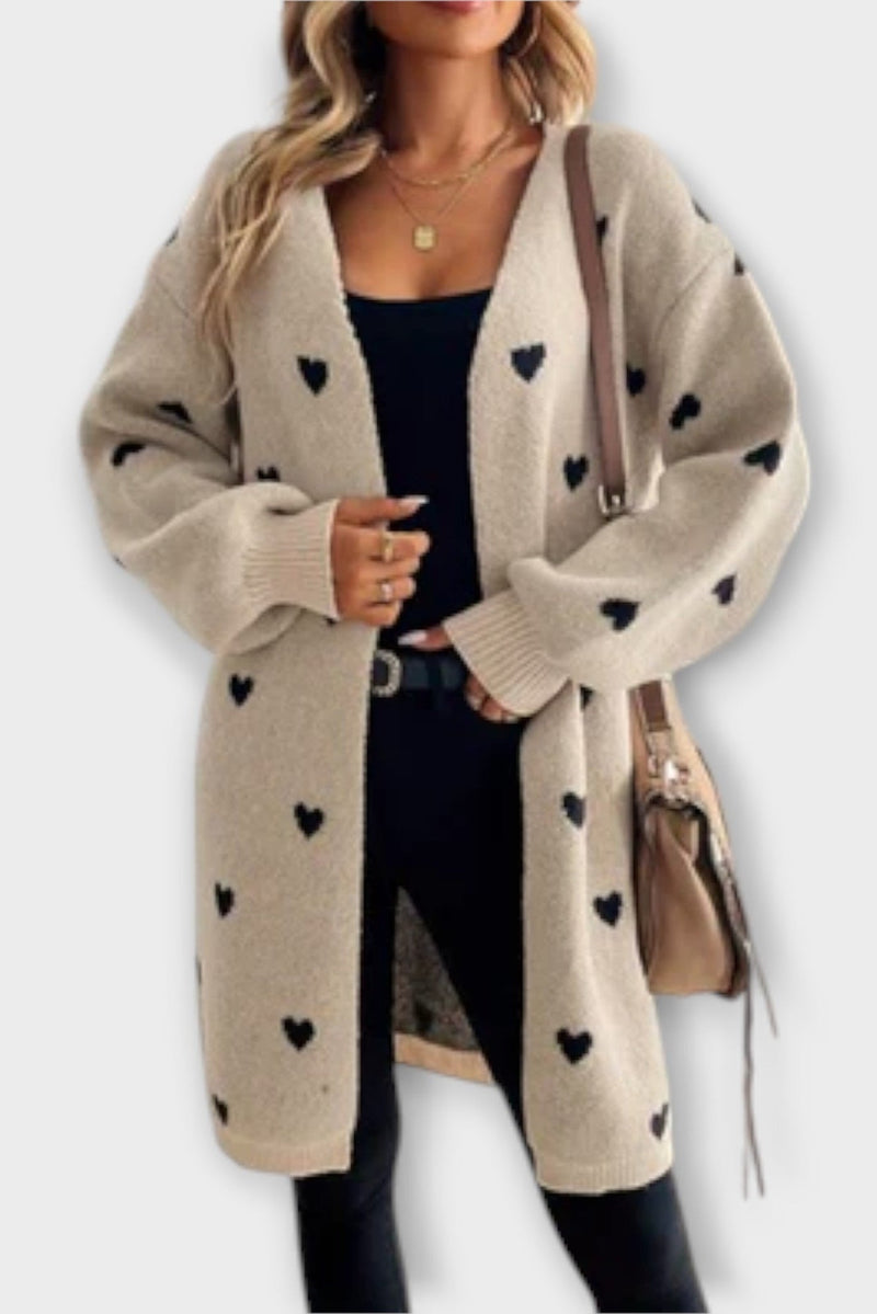 Majken – Heart cardigan – S