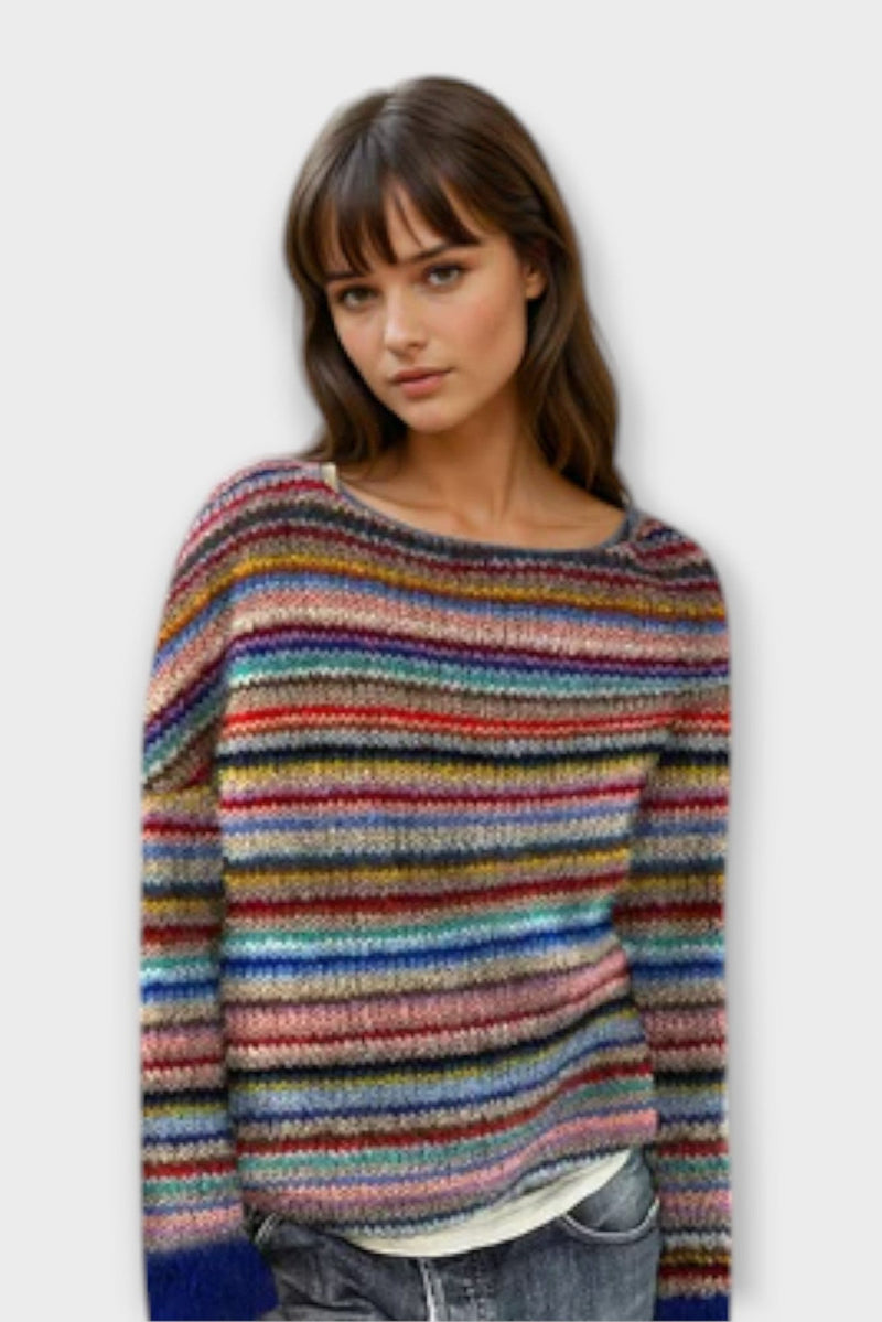 Malene – Retro Jumper – Blue / 2XS