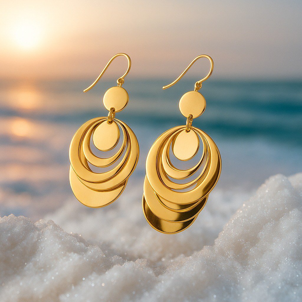 Malene – Silver Shine Earrings