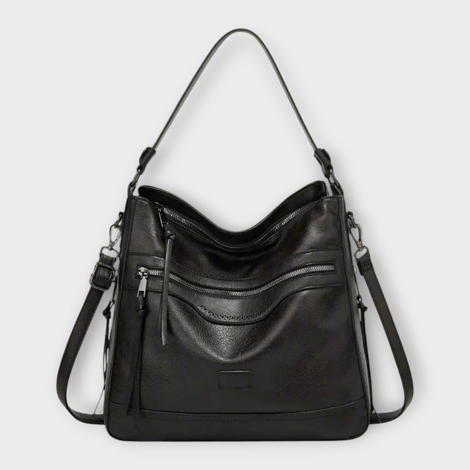 Malou – Retro Shoulder Bag – Black