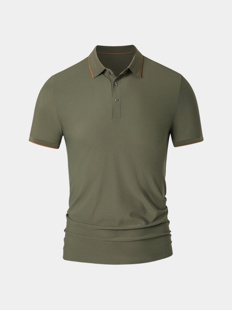Mark – Noble Knit Polo – Dark Grey / S