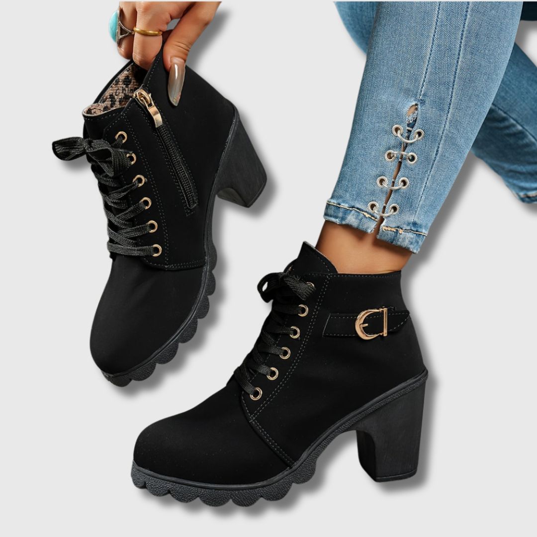 Melina – Ankle Boots – Black / 35