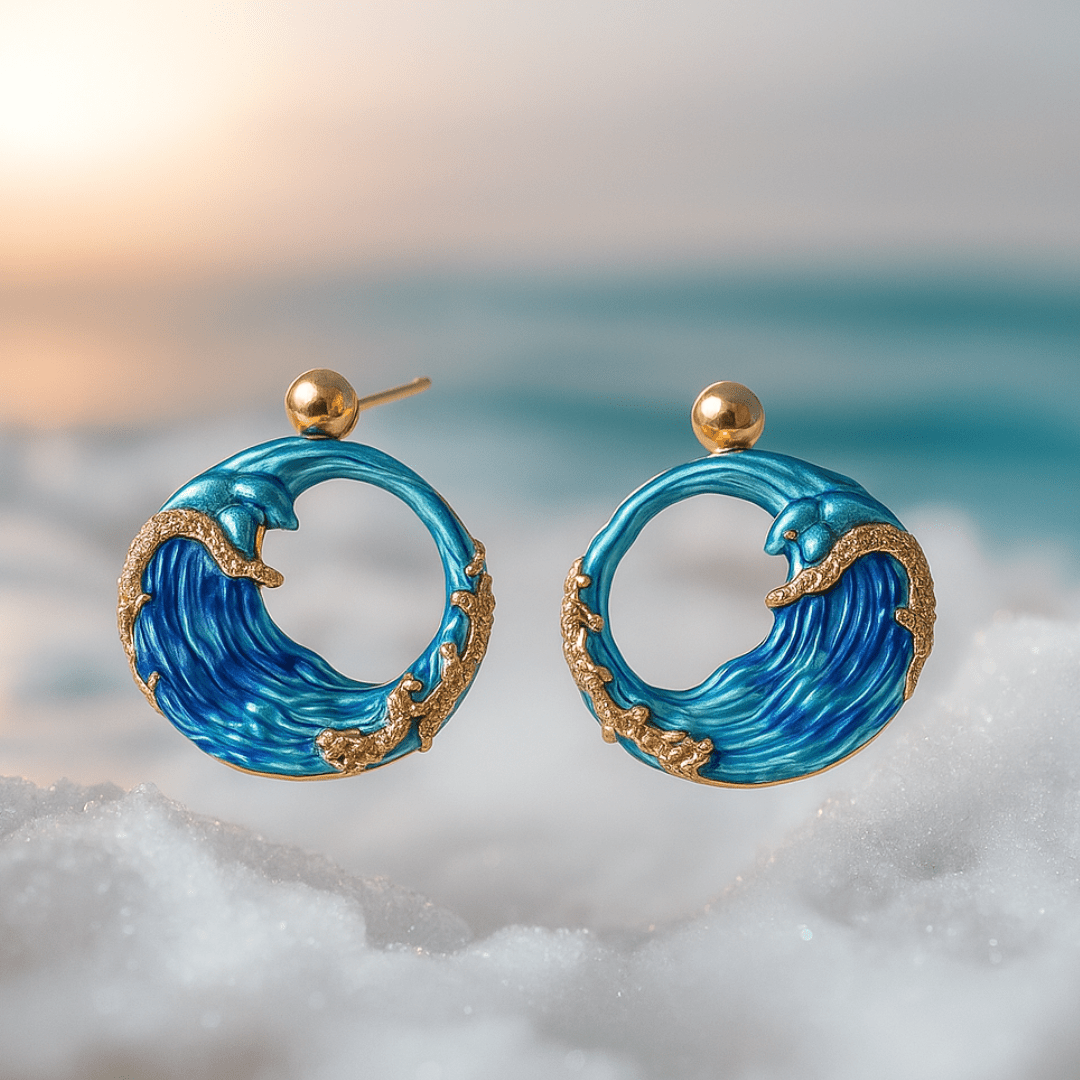Mette – Hand painted earrings