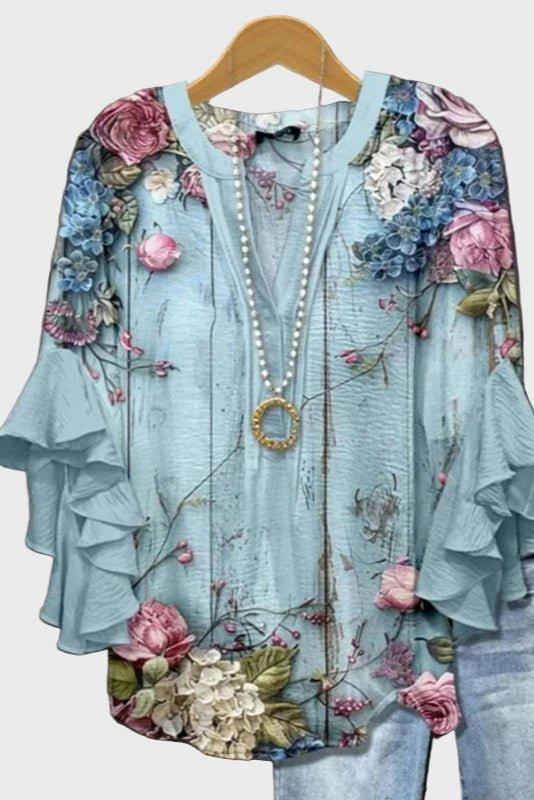 Mette – Light blue blouse – S
