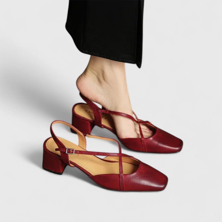 Mikaela – Sandals – Red / 34