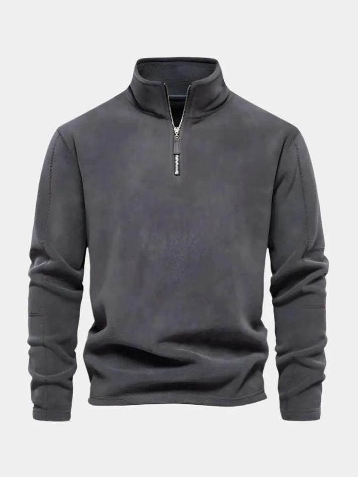 Milan – Minimalist fleece jacket – Brown / S