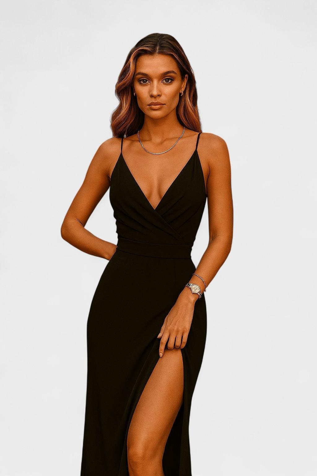 Mille – Maxi dress – Beige-Grey / S