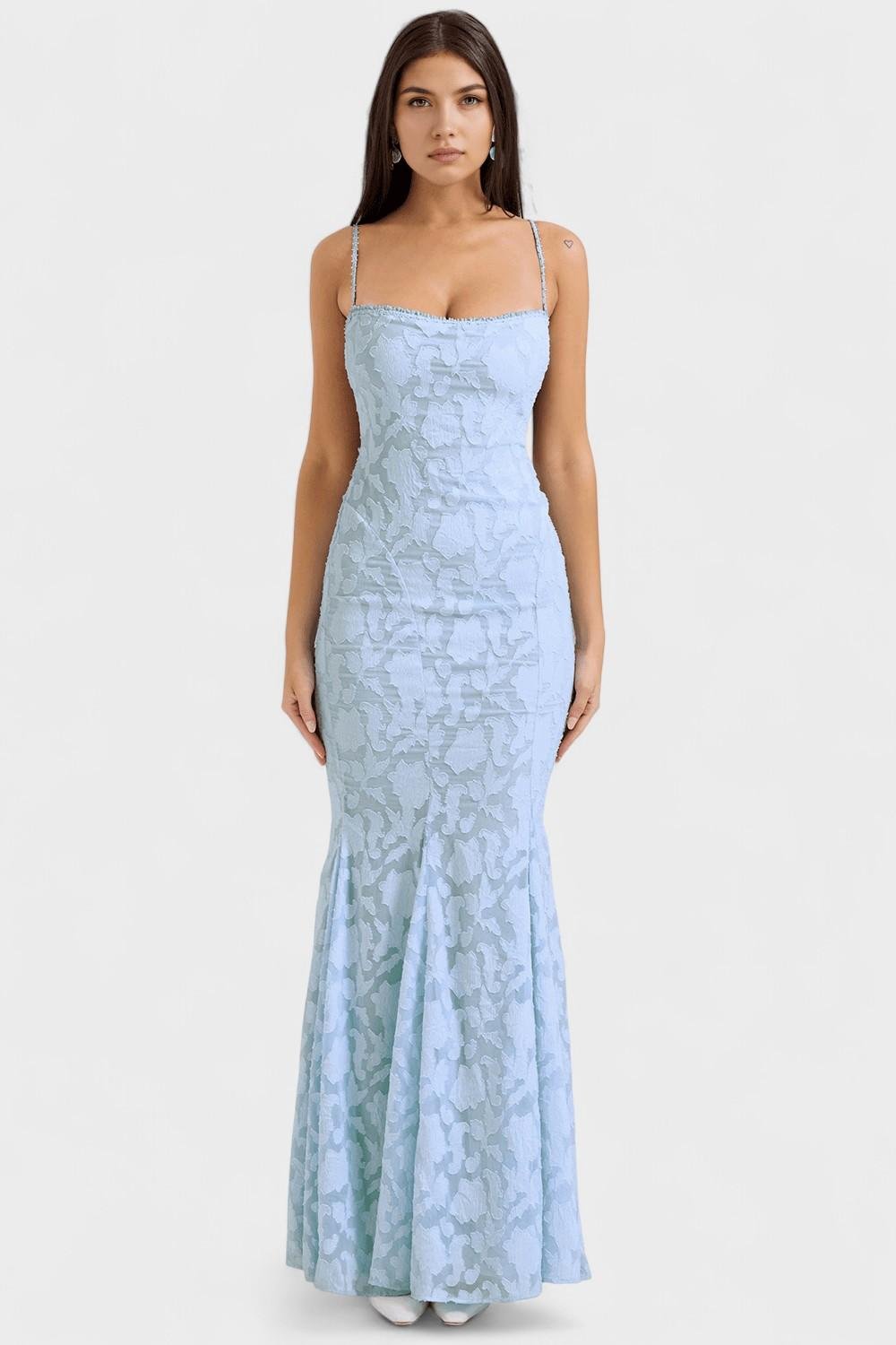 Nanna – Maxi dress – Blue / XS