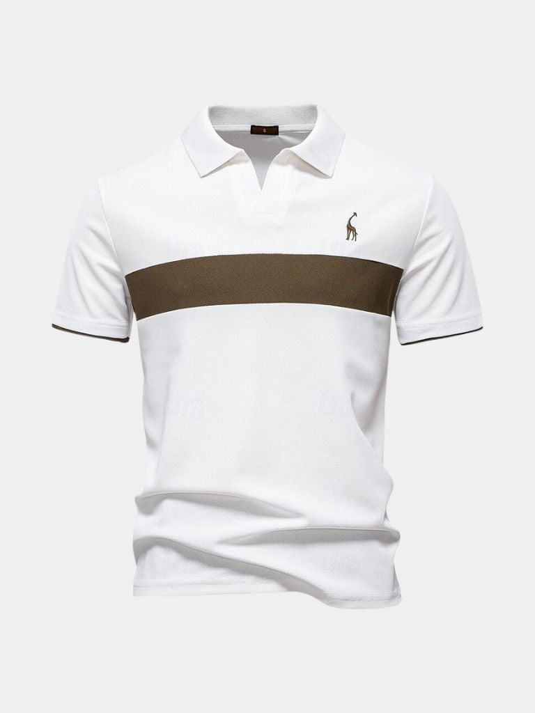 Niels – Savanna Striped Polo – Black / S