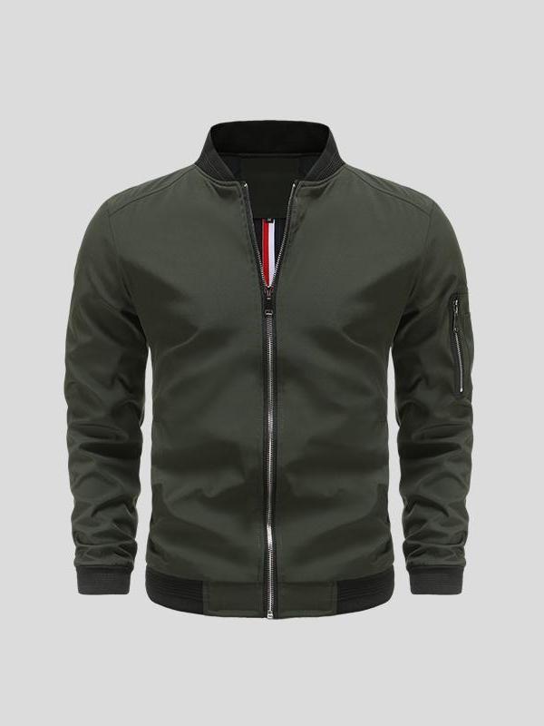 Niels – Stylish aviator jacket – Military Green / S