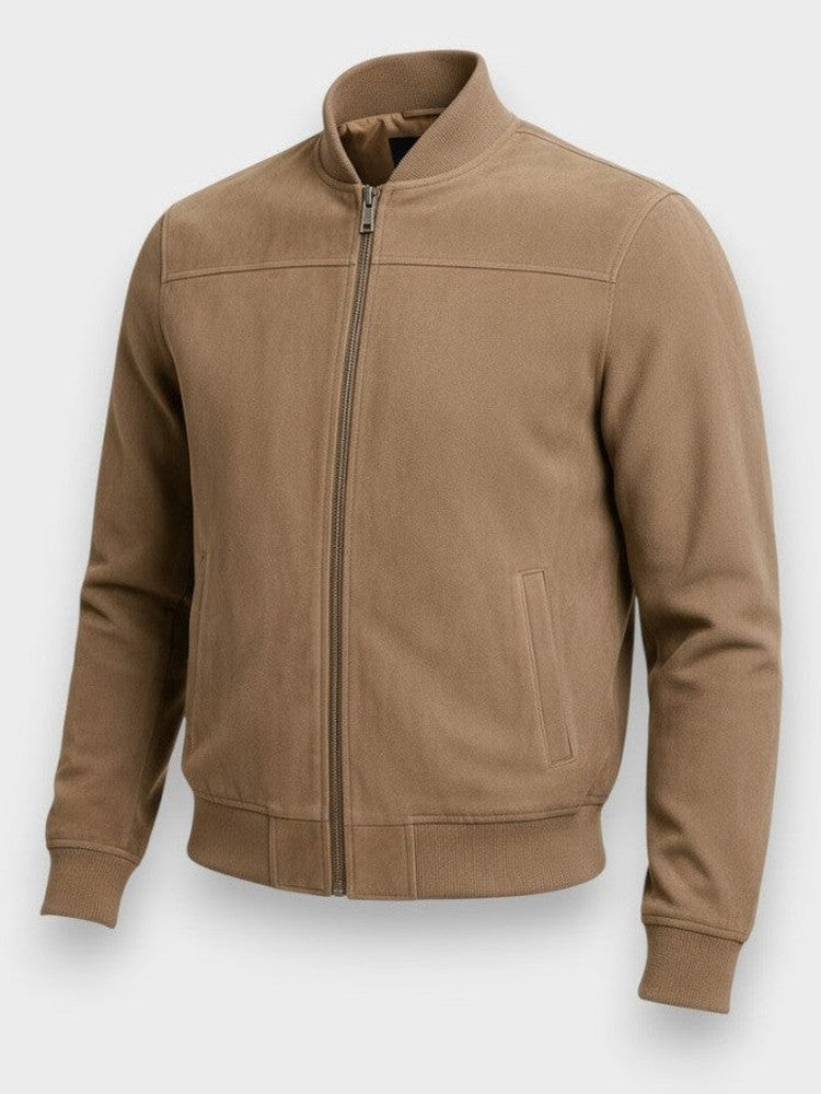 Nikolaj – Classic Urban Suede Jacket – Brown / S