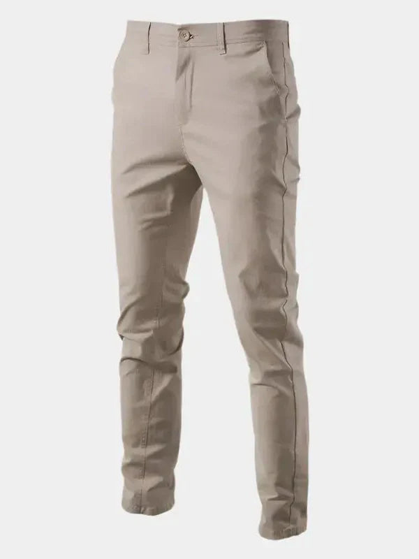 Nikolaj – Slim Fit Pants – Khaki / 32