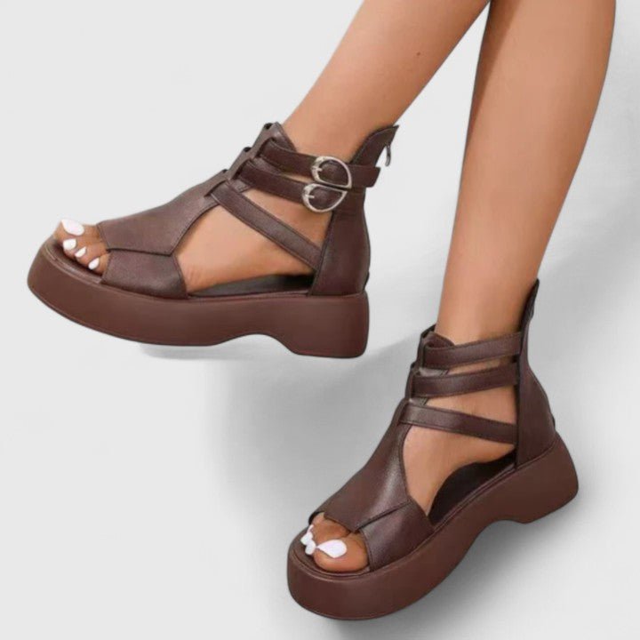 Nora – Supportive Sandals – Black / 36