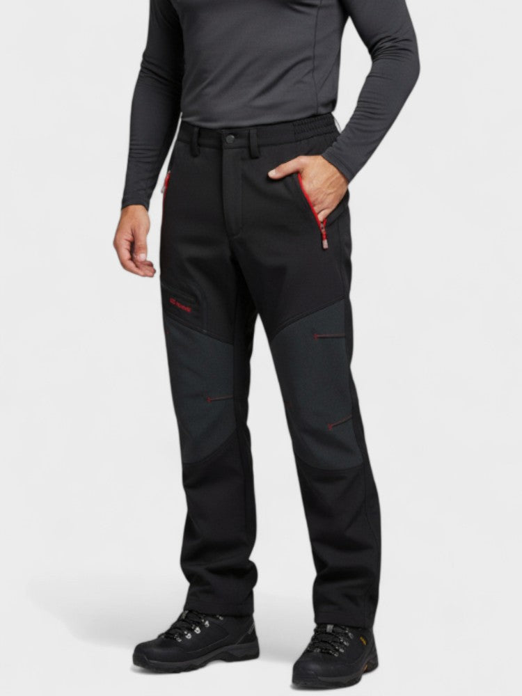 Nordtrek – Elastic and water-resistant trekking trousers – Black / L