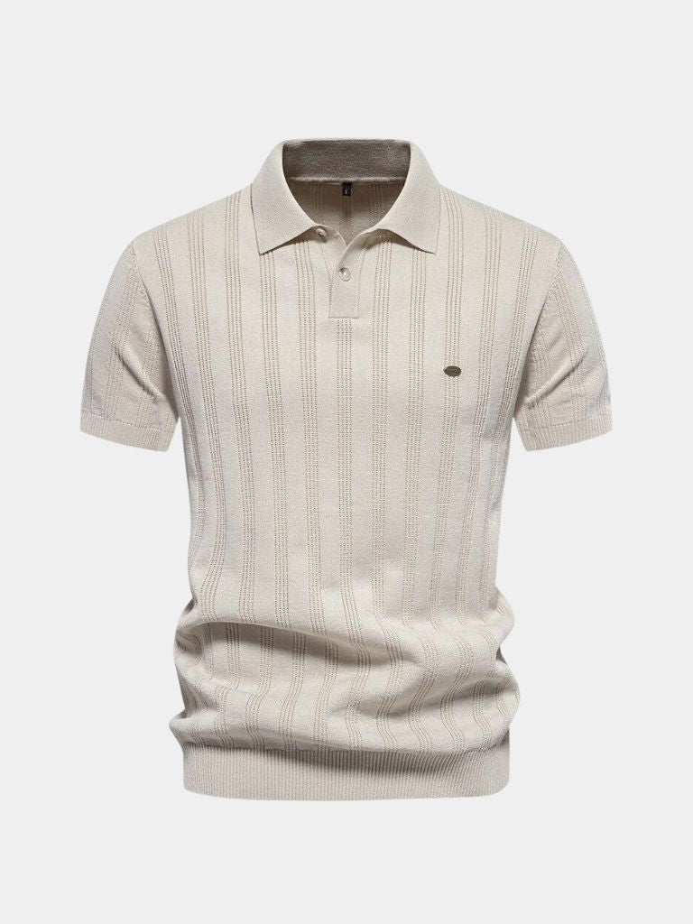 Oliver – Royal Cord Polo – Black / S