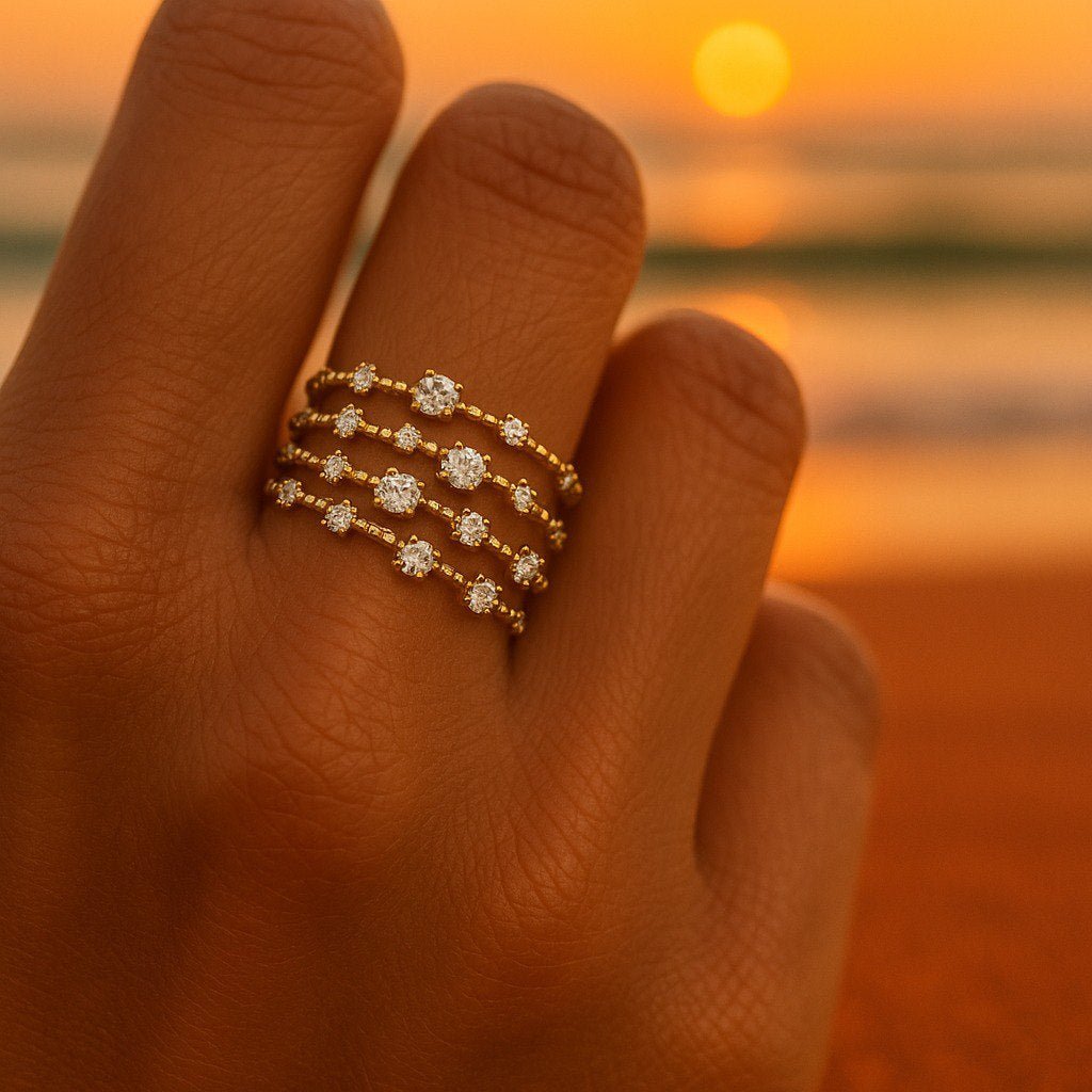 Olivia – Gold ring set – 15