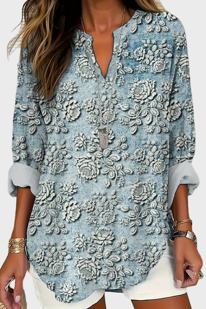 Olivia – Dusk blue shirt – S