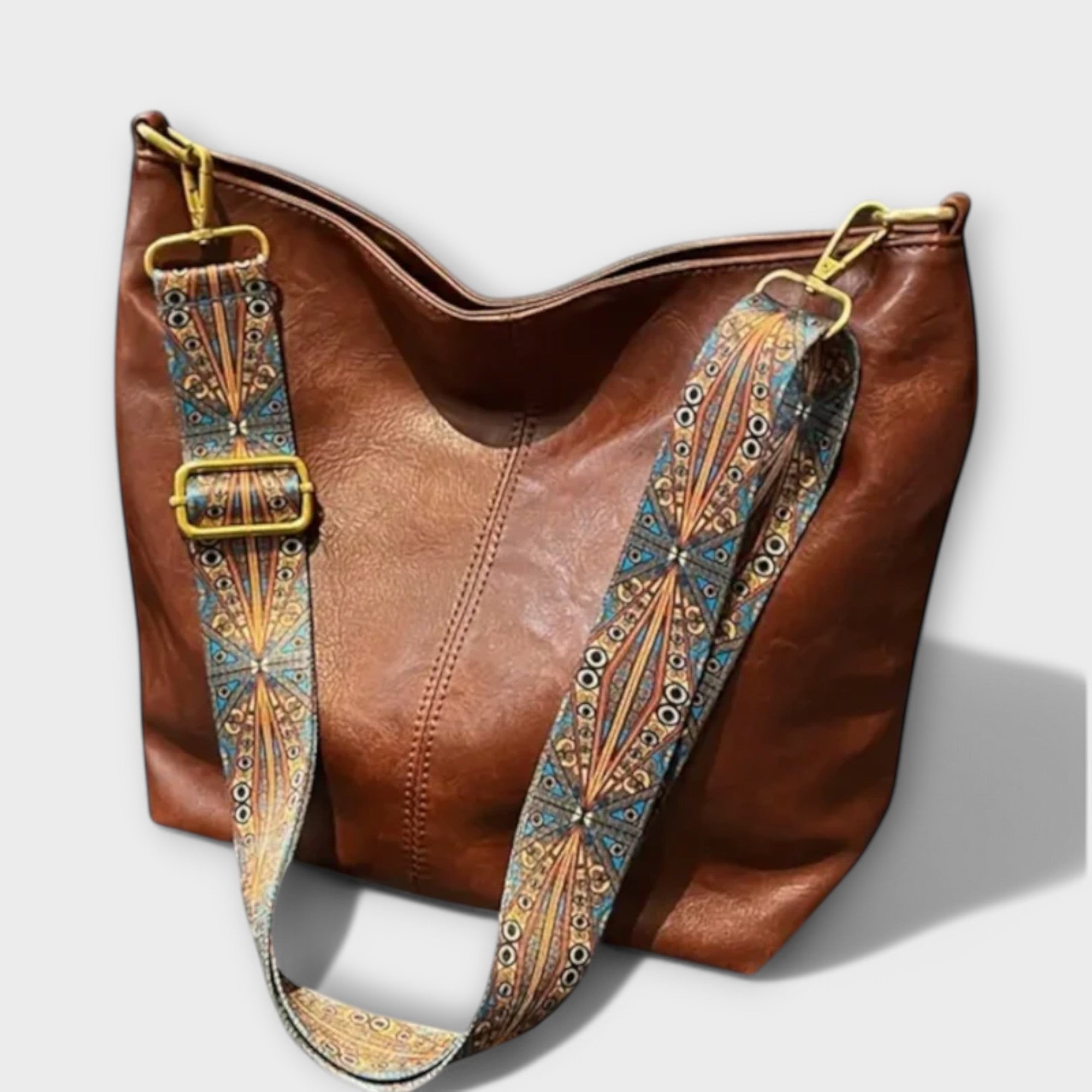Olivia – Vintage Shoulder Bag – Brown