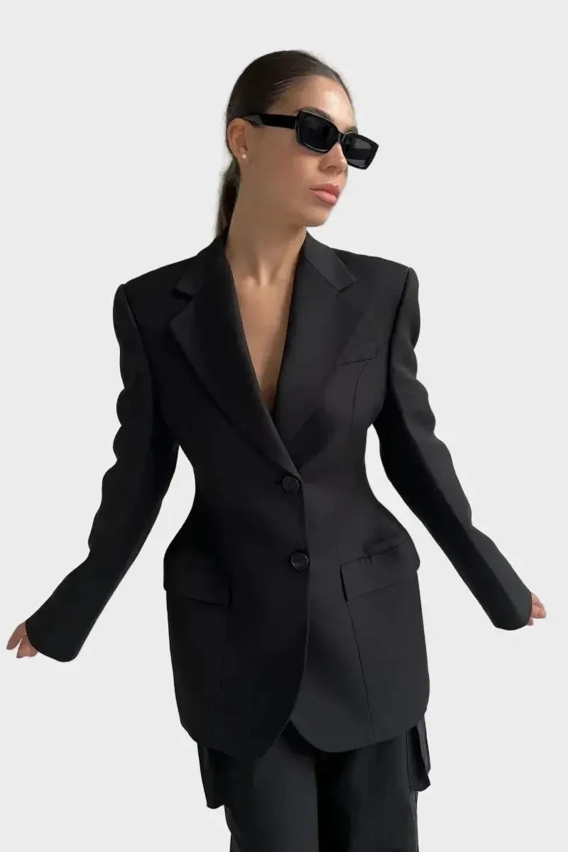 Pernille – Classic blazer – Black / S