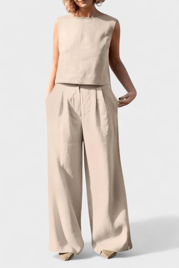 Pernille – Light summer set – Beige / S