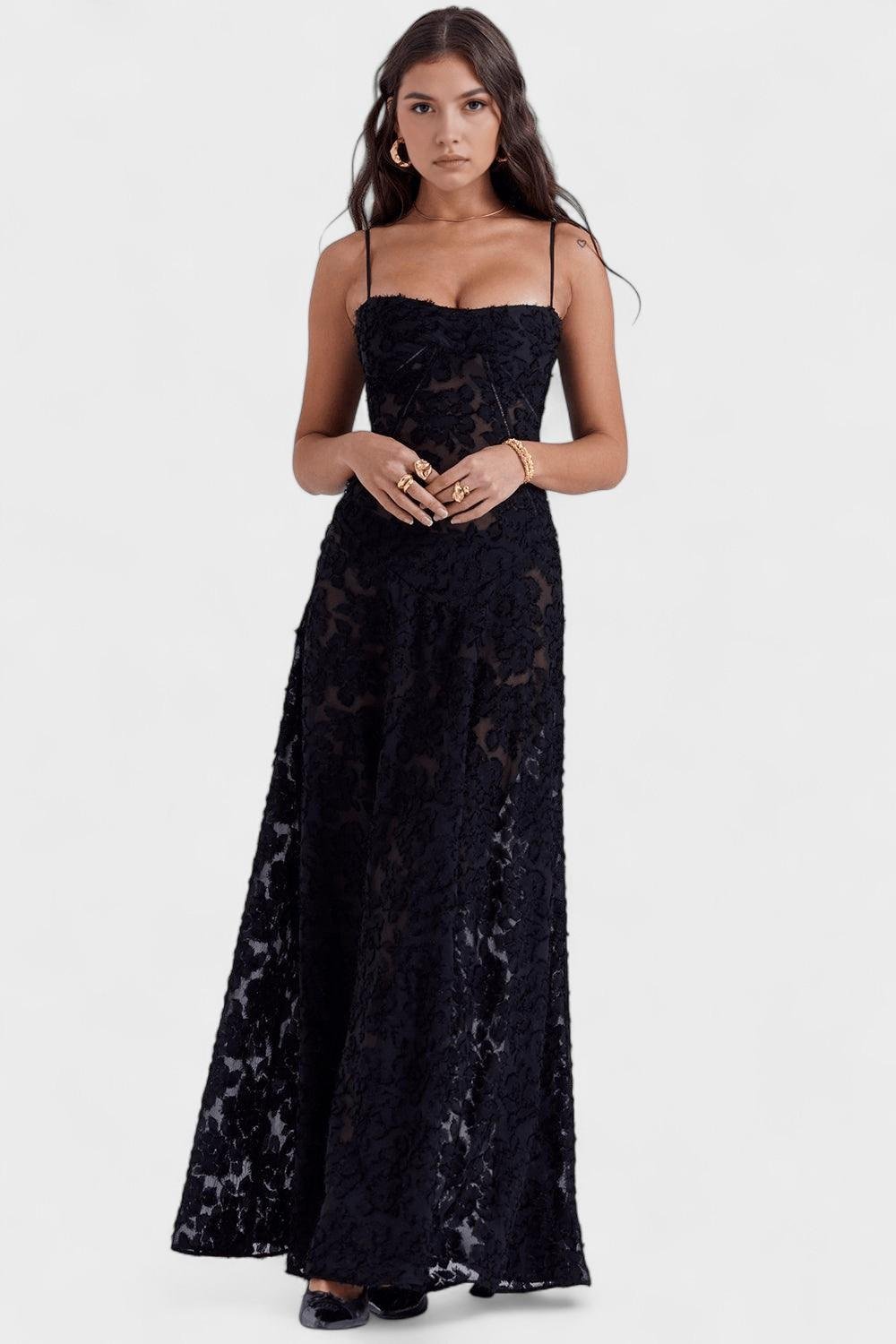 Pernille – Maxi dress – Black / XS