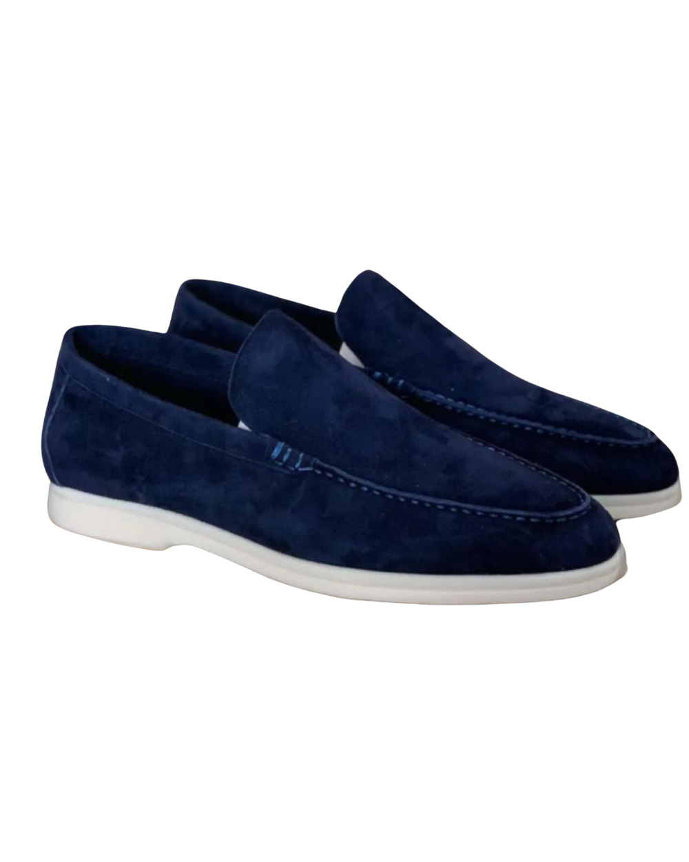 Premium Suede Loafers – Navy Blue / 38