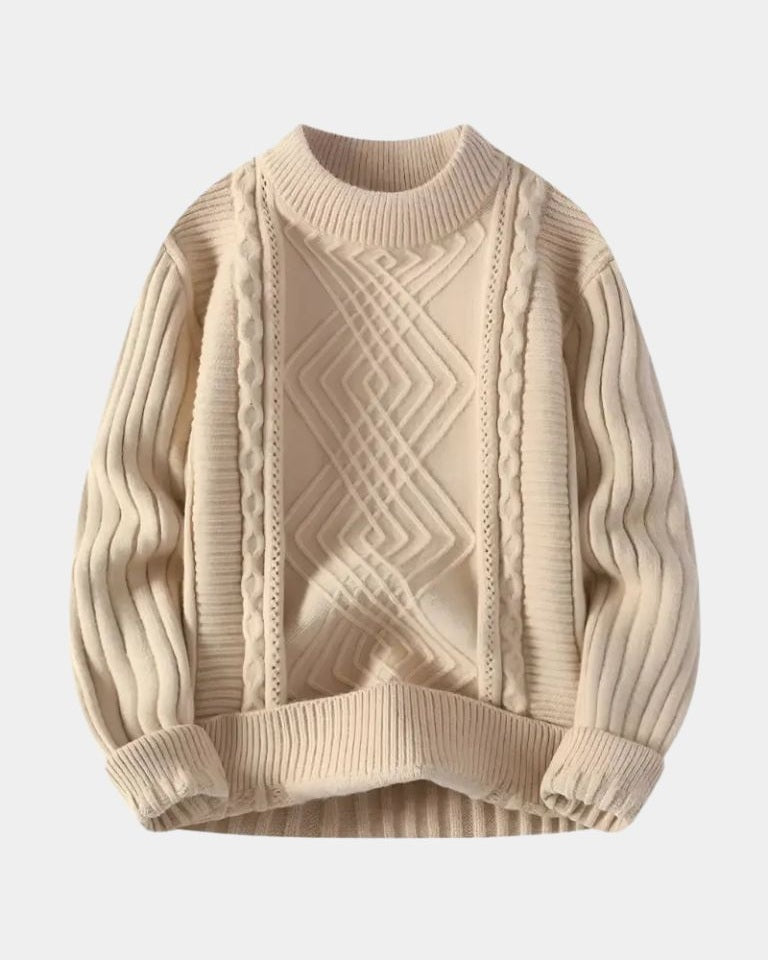 Rasmus – Texture Jumper – Blue / M