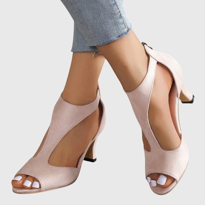 Rikke – Supportive High Heels – Pink / 35