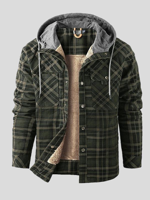 Rolf – Warm sherpa jacket – Green / S