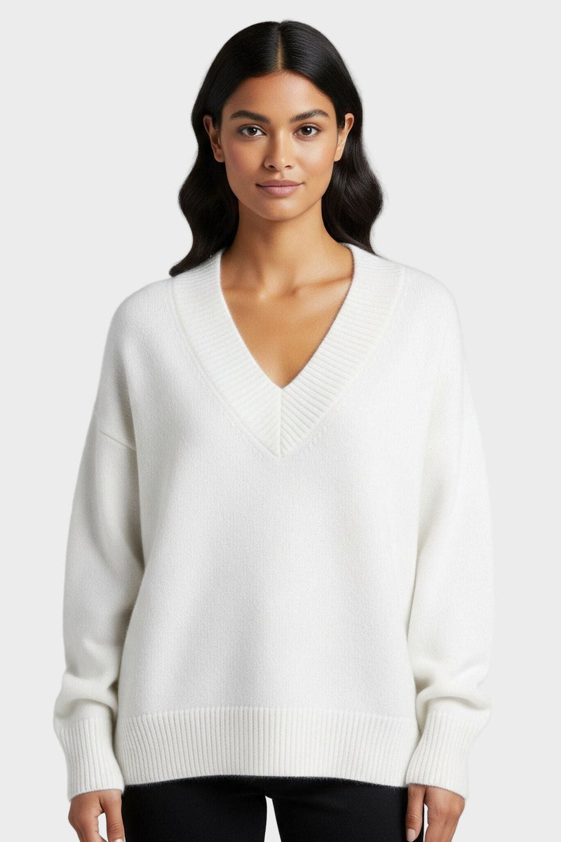 Ronja – Cashmere Jumper – Camel Grey / S